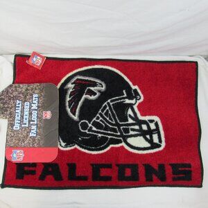 Atlanta Falcons Fan Logo Mats Officially Licensed Red and Black 20"X29"